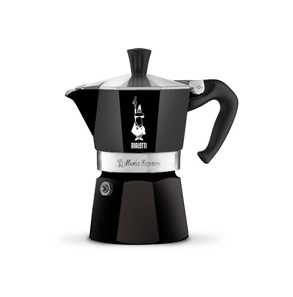 Bialetti Moka Express Black 3 Cups Coffee Maker
