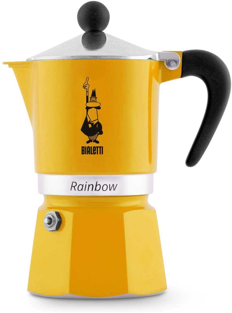 Bialetti Rainbow 3 Cup Yellow Espresso Maker