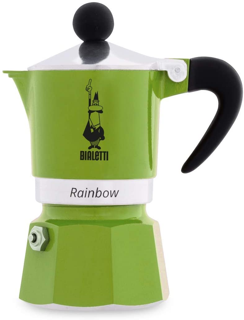 Bialetti Rainbow 1 Cup Green Espresso Maker
