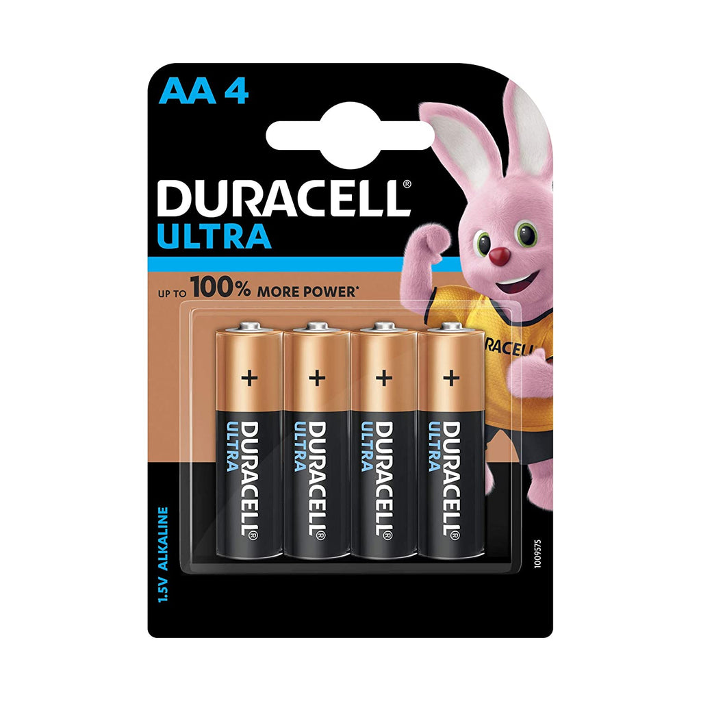 Duracell Ultra Alkaline AA Batteries 4 Cell Per Pack (Pack of 3) - Total 12 Cell