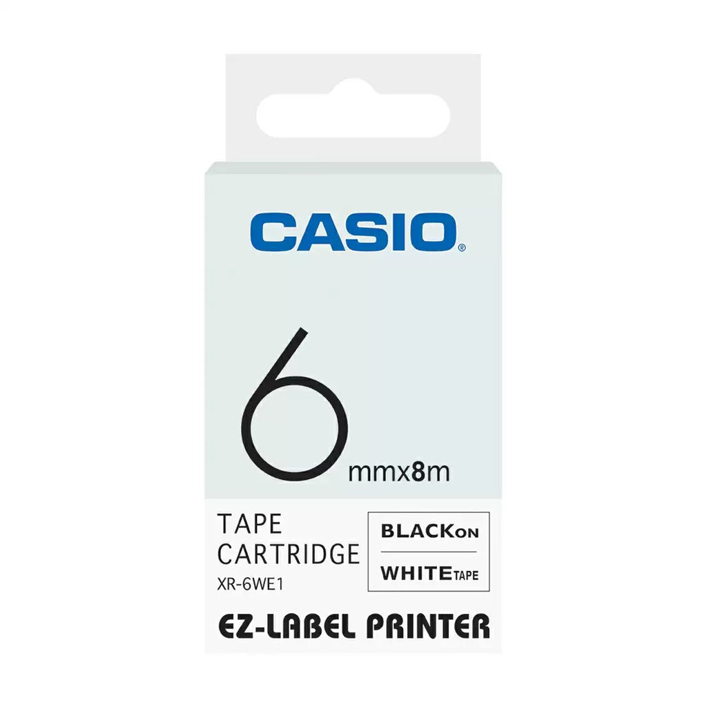 Casio XR 6WE1 CG83 Color Tape for Asset Labelling