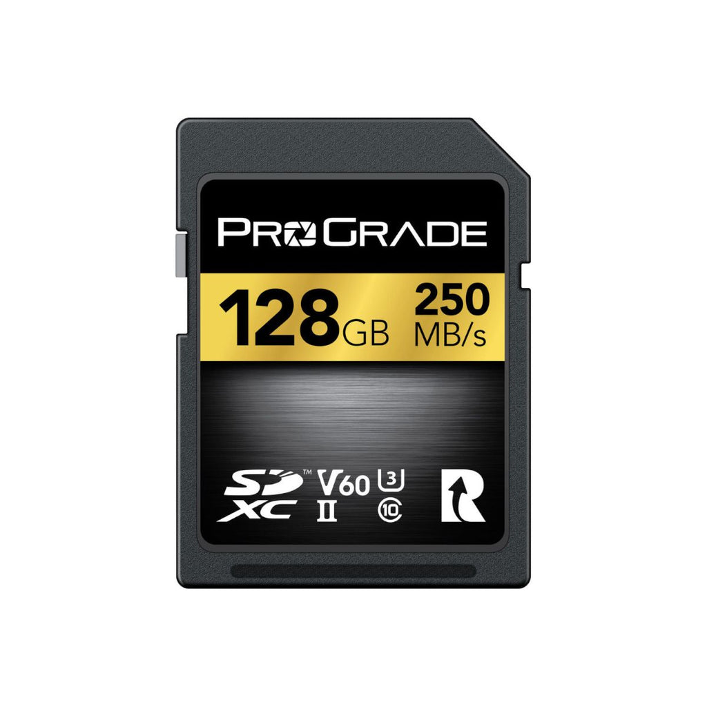 ProGrade Digital 128GB SDXC UHS II V60 Memory Card Gold 250 MB/s