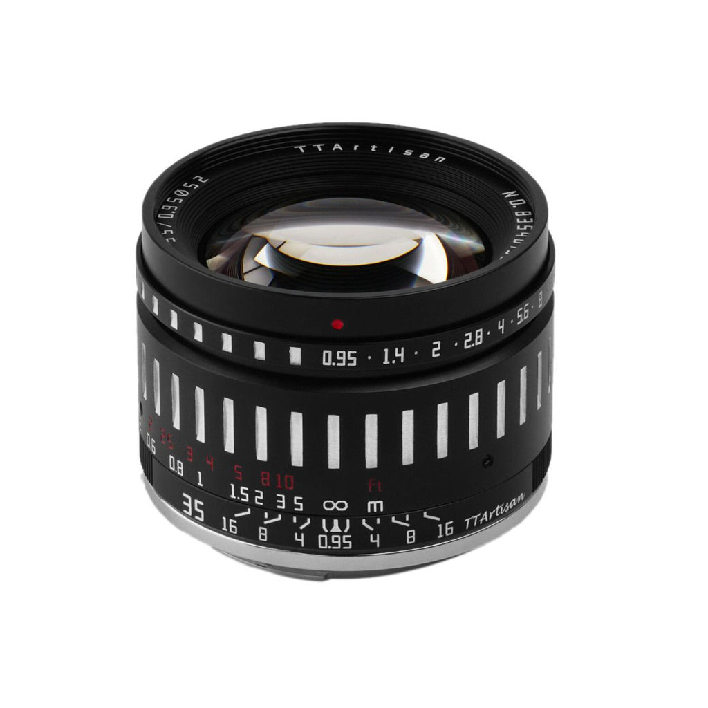 TTArtisan 35mm f/0.95 Lens for Fujifilm X / APS-C / Black + Silver