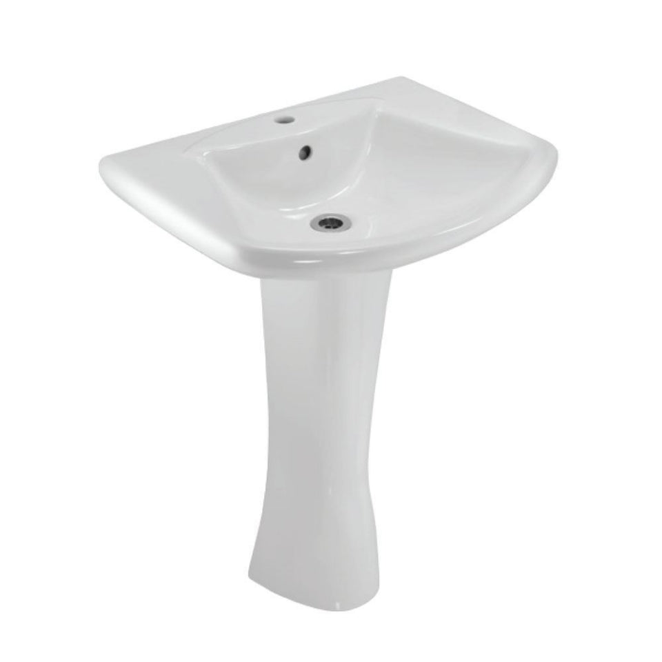 Jaquar Wall Hung Basin with Full Pedestal LYS-WHT-38801