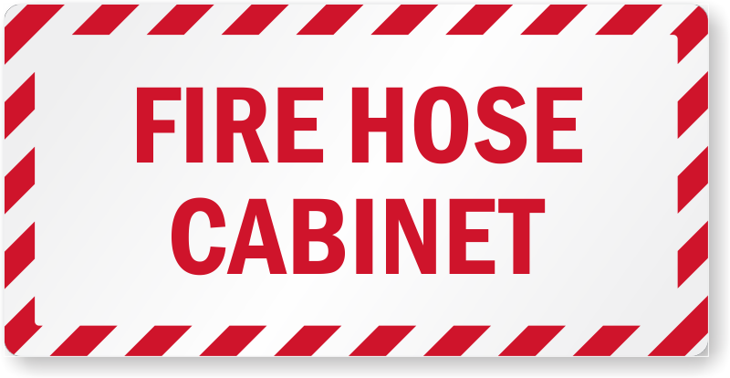 Detec™ Fire Hose Cabinet Safety Sign board