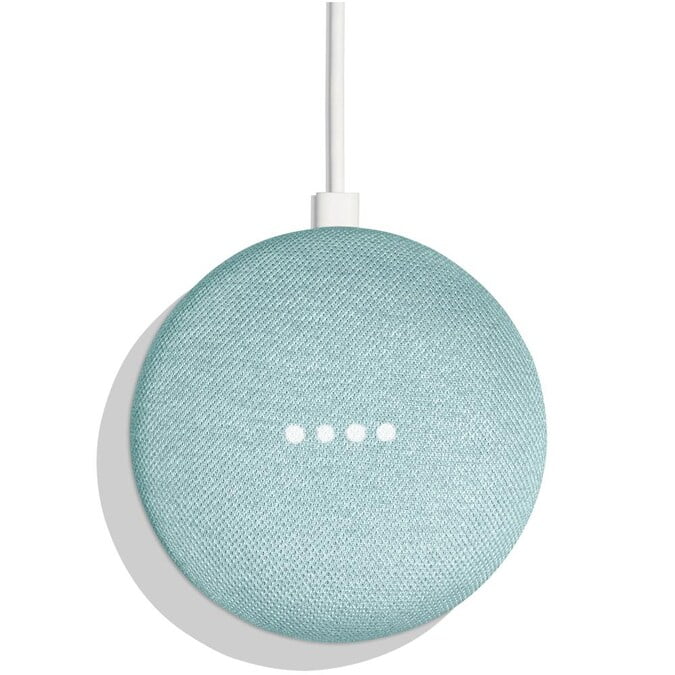 Open Box, Unused Google Home Mini Smart Speaker Aqua