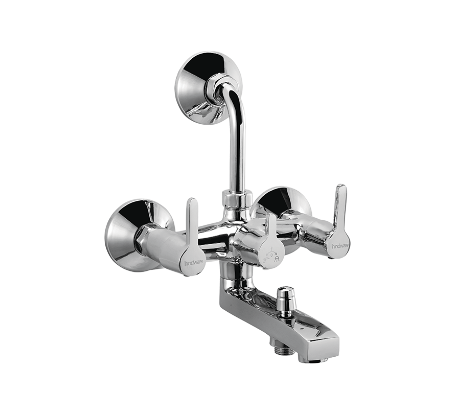 Hindware Barrel Neo Wall Mixer 3 In 1 System With Provision For Hand Shower & Overhead Shower (F390022)