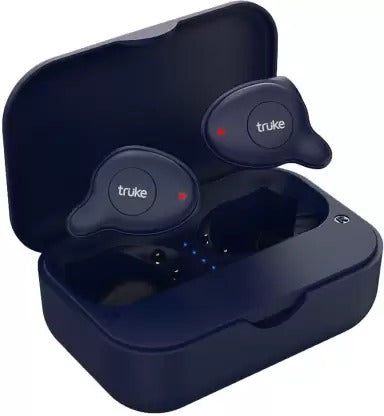 Open Box, Unused Truke Fit Pro Bluetooth Headset Blue True Wireless