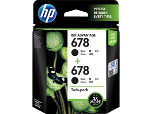HP 678 Black Ink Cartridge 2-Pack