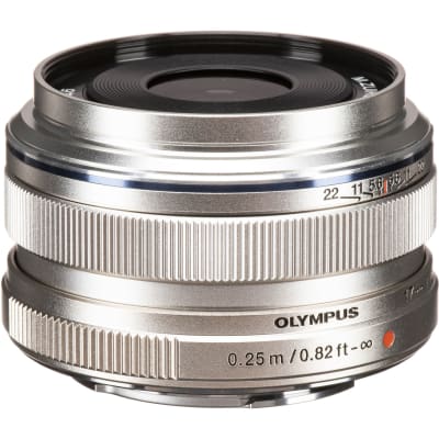 Olympus M.zuiko Digital 17mm F1.8 Lens Silver