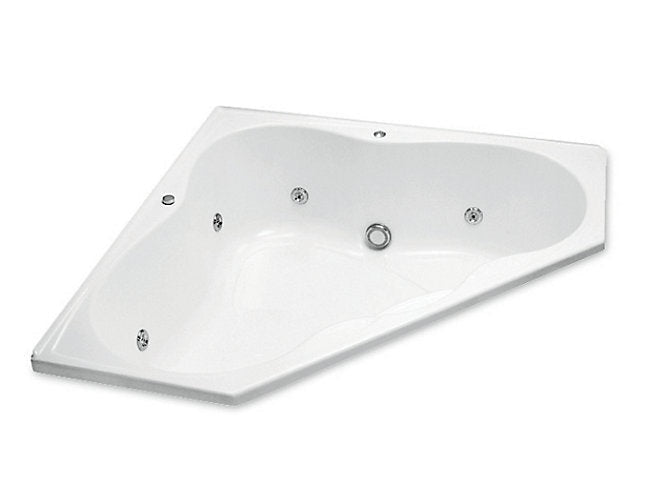 Hourglass Integrated Acrylic Whirlpool Bath Tub In White – Kohler Online  Store