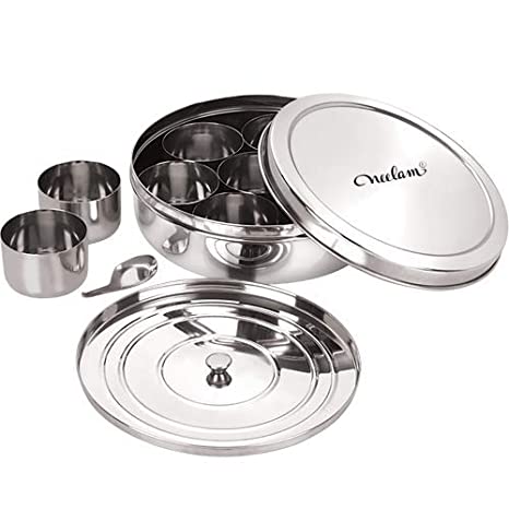 Neelam Stainless Steel Spice Box Set of 10 Pieces 2175 ml