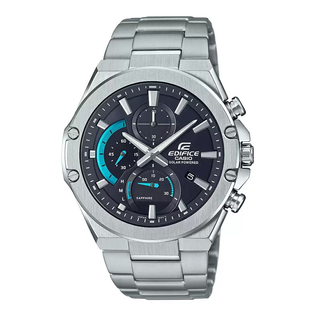 Casio edifice men's solar powered steel bracelet sales watch