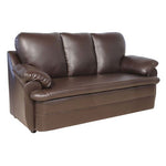 Load image into Gallery viewer, Detec™Pisa Solid Wood Three Seater Sofa Set Micro Fibre Leather Sofa Dark Brown
