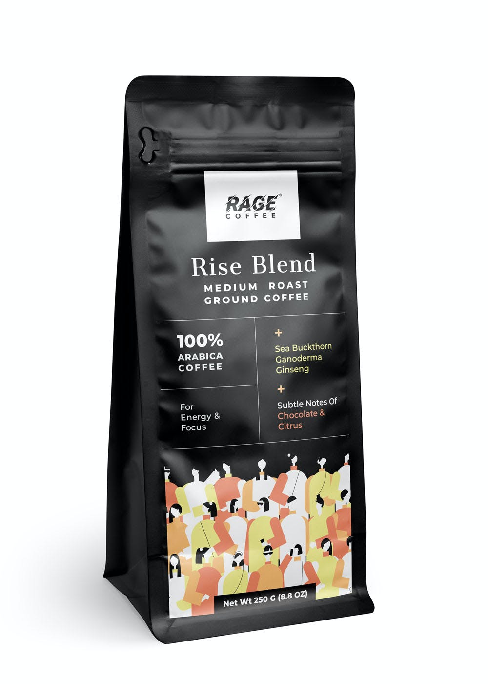Rage Coffee 250gms Rise Blend Flavoured Ground Coffee