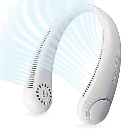 Friengood Hands-free Portable Leafless Fan,4000mAh Rechargeable Headset Design