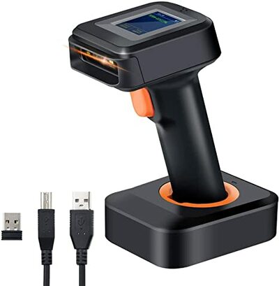 Tera 2D QR Wireless Barcode Scanner with Screen Display Battery Model HW0006