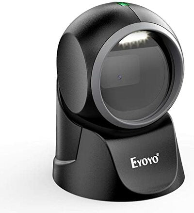 Eyoyo 1D 2D Desktop Barcode Scanner, with Automatic Sensing Scanning Omnidirectional