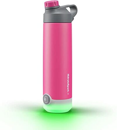 HidrateSpark TAP Smart Water Bottle, Stainless Steel Tap to Track Water Intake Fruit Punch