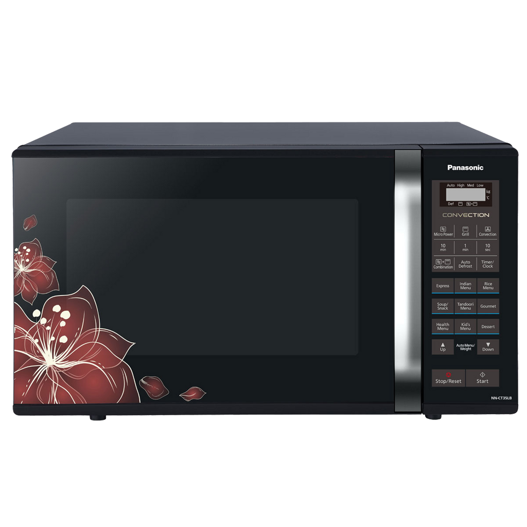 Panasonic 23 Litres Convection Microwave Oven Nn-ct35lbfdg Black Floral