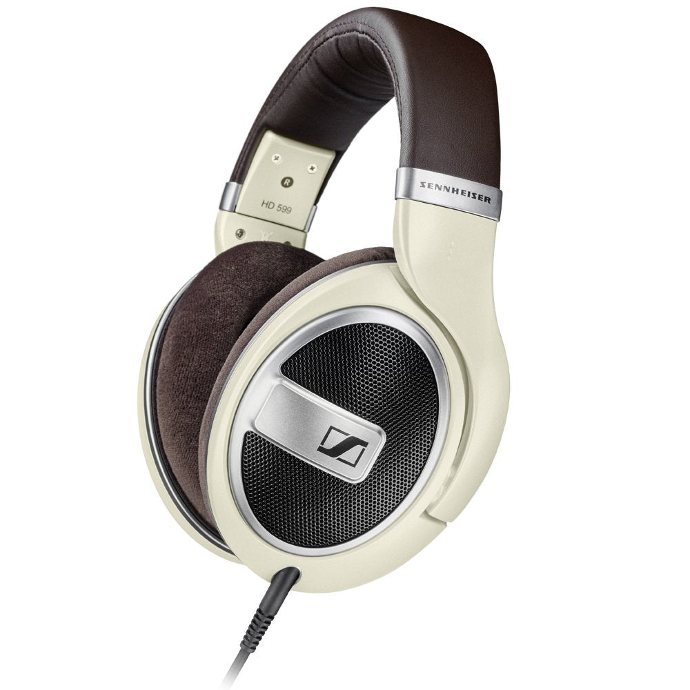 Sennheiser HD 599 Wired Over Ear Headphones without Mic Silver Ivory