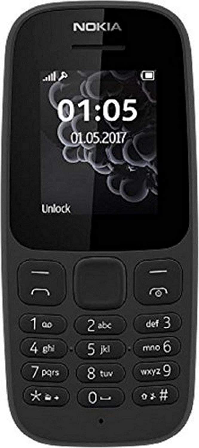 Open Box Unused Nokia 105 Single SIM Black