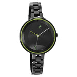 Load image into Gallery viewer, Fastrack Stunner 3.0 Black Dial Metal Strap Watch 6265NM01

