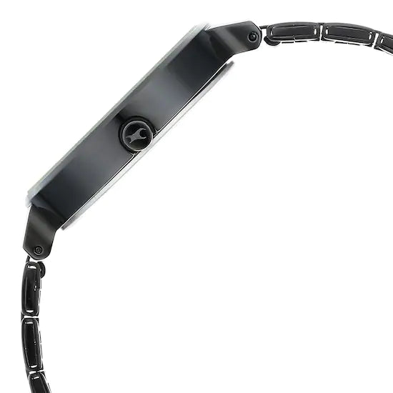 Fastrack Stunner 3.0 Black Dial Metal Strap Watch 6265NM01