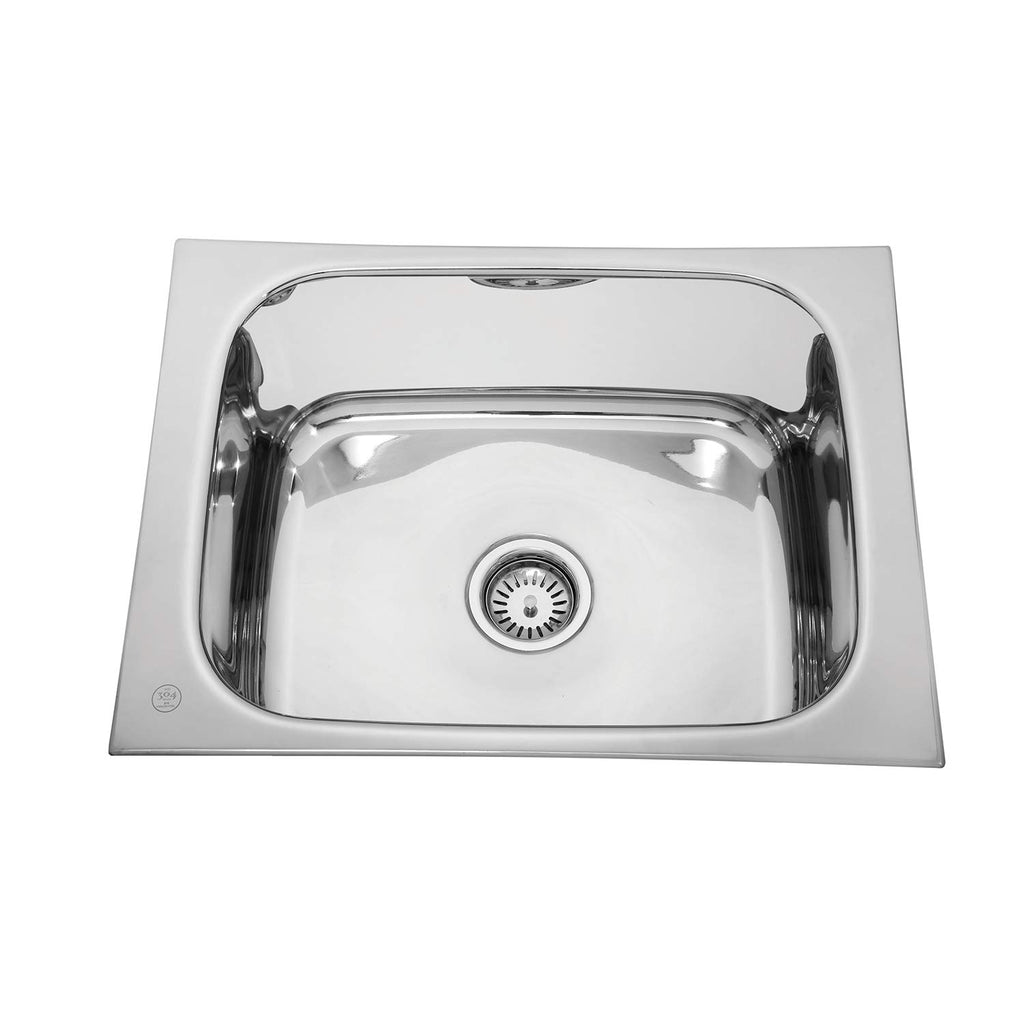 Parryware C856971 Eco Series (New) Flat Edge- Gloss Finish Single Bowl Kitchen Sink