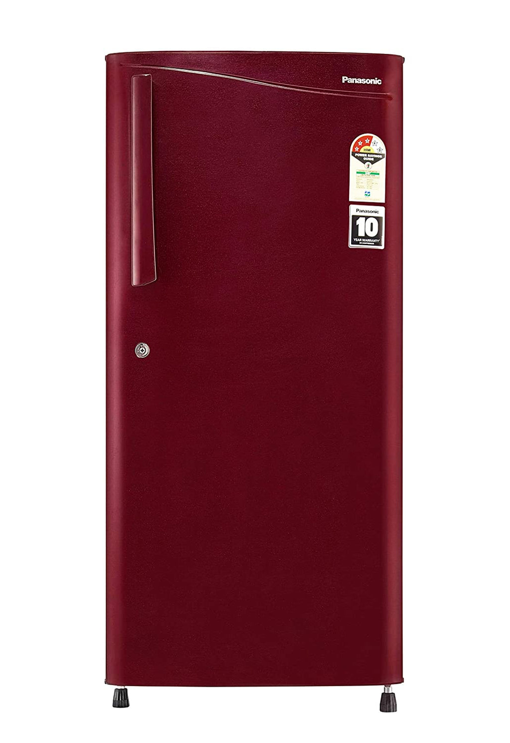 Panasonic 194 L 3 Star Inverter Direct-cool Single Door Refrigerator Nr-a193vmx1 Maroon Hairline
