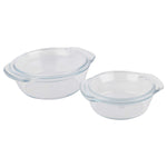 Load image into Gallery viewer, Borosil Set Of 2 IY22CAS2715 Round Casserole 700 ml + 1.5 L Pack of 4
