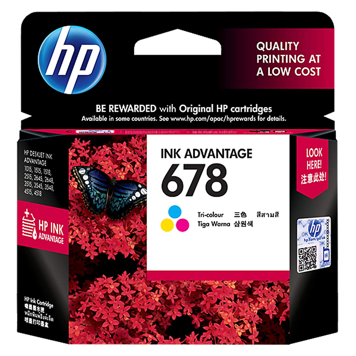HP 678 Tri-color Ink Cartridge