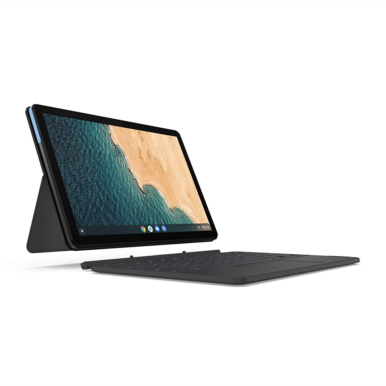 Open Box, Unused Lenovo Ideapad Duet Chromebook Tablet 25.65 cm 4 GB 128 GB Wi-Fi Only Ice Blue Iron Grey