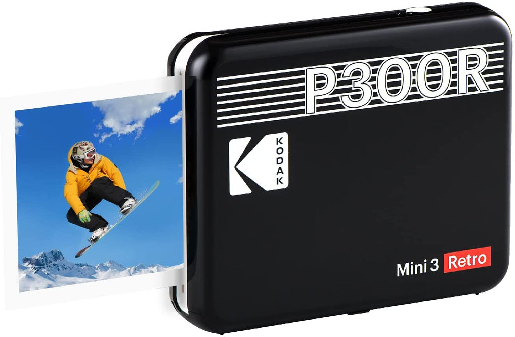 Kodak Mini 3 Retro 3x3 Portable Photo Printer Black