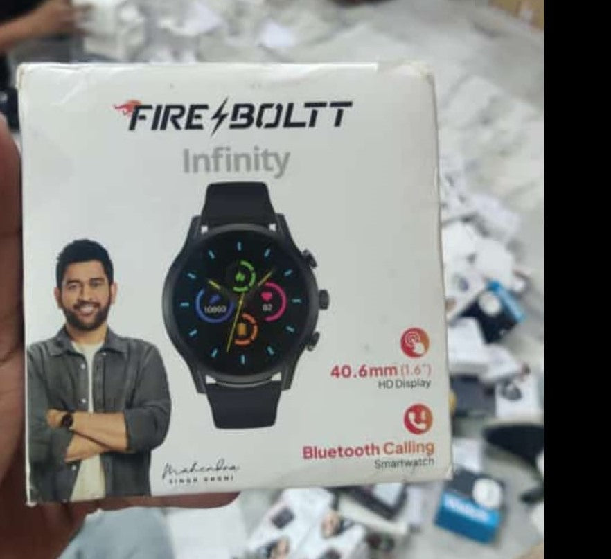 Open Box Unused Fire Boltt Infinity 1.6" Round Display Smart Watch, Bluetooth Calling