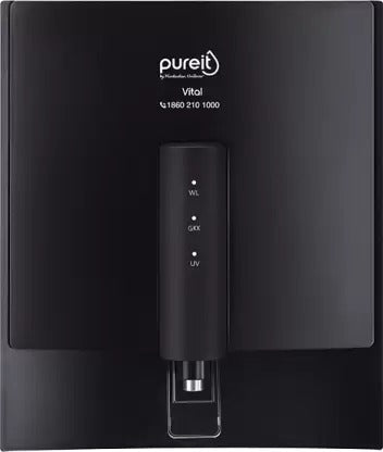 Open Box, Unused Pureit Vital 6 L RO + UV + Minerals Water Purifier with FiltraPower Technology Black