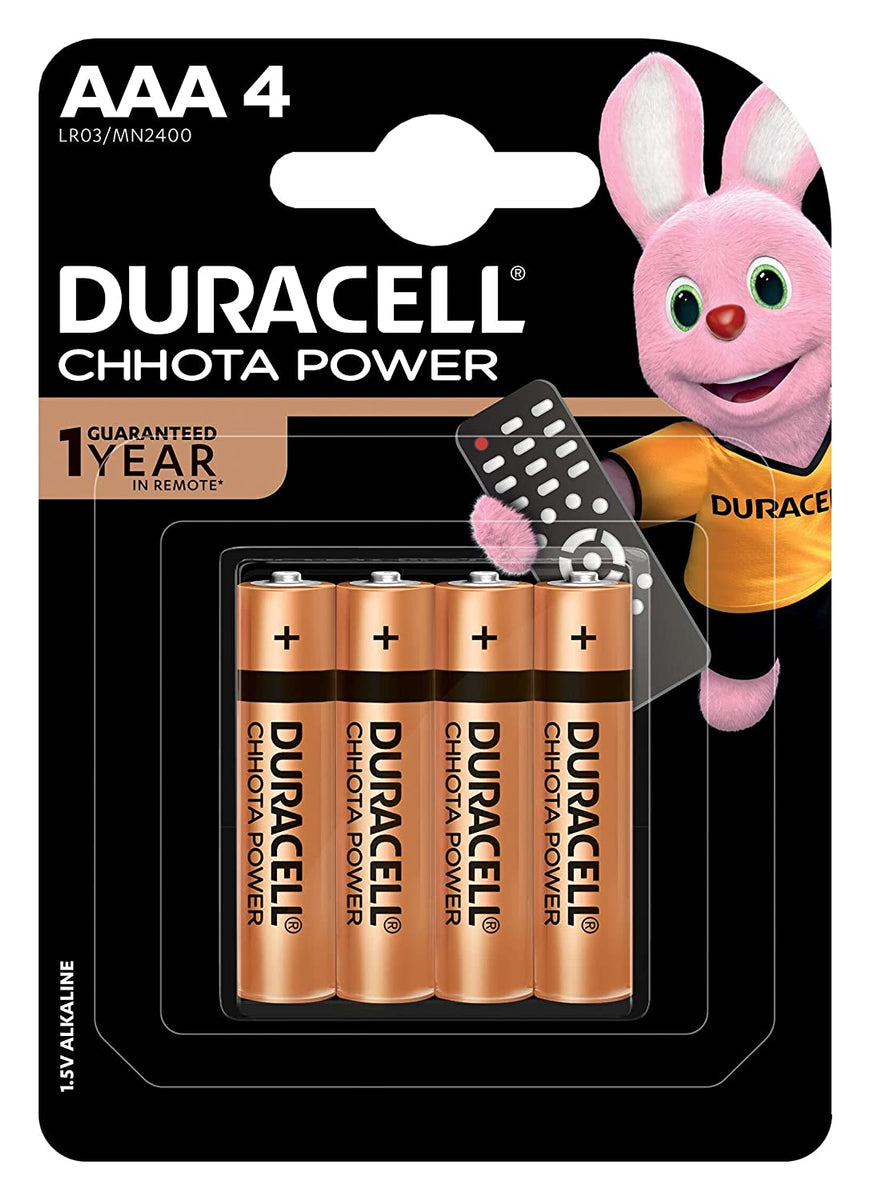 Duracell Chhota Power Alkaline size AAA Batteries (Pack of 10