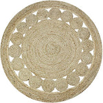 Load image into Gallery viewer, Detec™ Jute Braided Floor Rug Boho Carpet Rug - beige color
