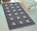 Load image into Gallery viewer, Saral Home Detec™ Grey Cotton Multi Purpose Handloom Made Carpet/Rugs 
