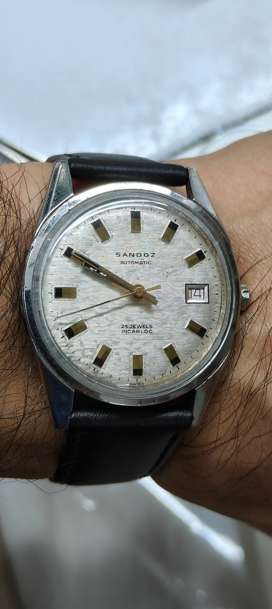 Reloj sandoz automatico 25 jewels new arrivals