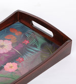 Load image into Gallery viewer, Detec™ Round Handle Tray In Lilly Flower Print

