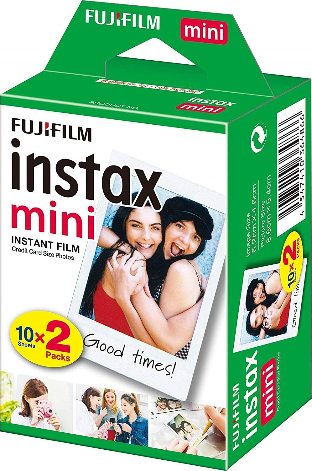 Open Box, Unused Fujifilm Instax Mini Picture Format Film (20 Shots) (Pack of 5)