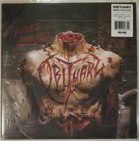 Vinyl English Obituary Inked In Blood Lp