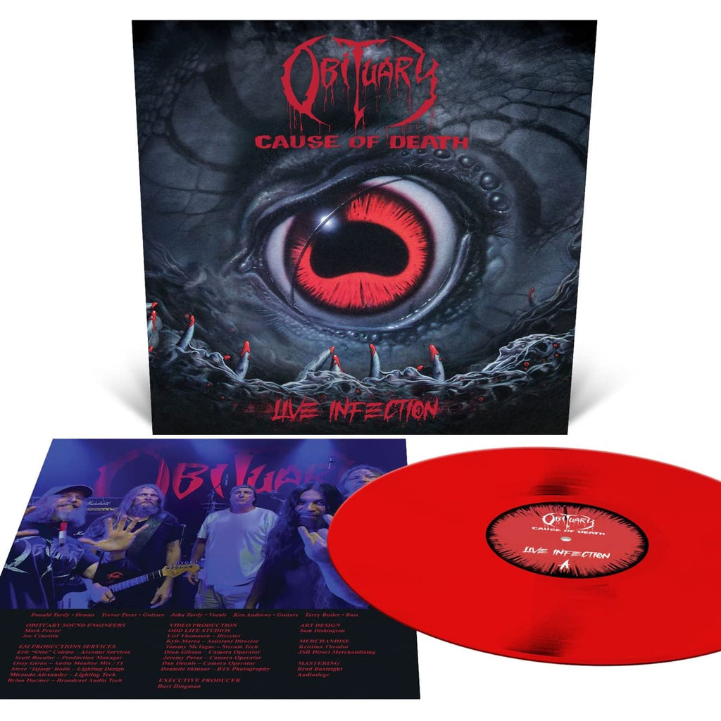 Vinyl English Obituary Cause Of Death Live Infection Coloured Lp