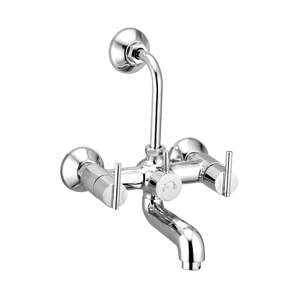 Oleanna Victoria Brass Wall Mixer With L Bend