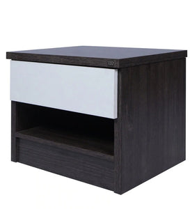 Detec™ Nightstand With Drawer - Charcoal & Belevedere Oak Finish