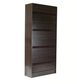 Load image into Gallery viewer, Detec™ 6 Cube Book Shelf with Bottom Cabinet - Wenge Finish

