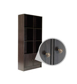 Load image into Gallery viewer, Detec™ 6 Cube Book Shelf with Bottom Cabinet - Wenge Finish
