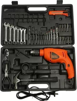 Black & Decker HD560K - 550W 13mm Hammer Drill Kit with 40 Accessories