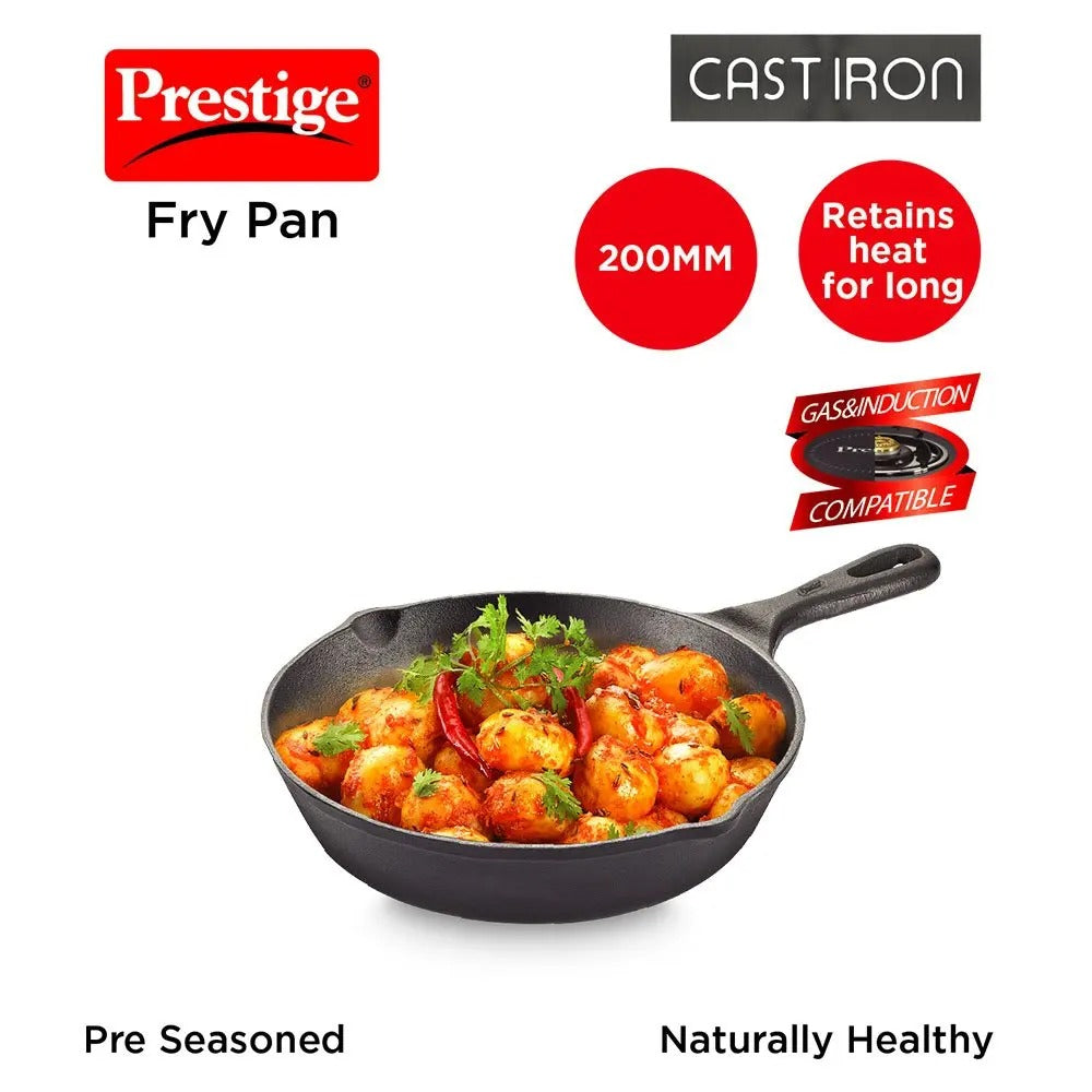 Prestige Cast Iron Cookware - Fry Pan, 200 mm